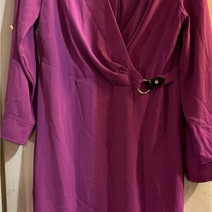 Elegant Ralph Lauren Purple Wrap Dress